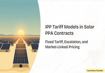 IPP Tariff Models in Solar PPA Contracts